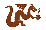 The Chocolate Dragon bittersweet cafe logo